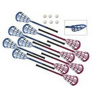 Champion Sports Ultra Grip Lacrosse Set - 12 Sticks and Balls