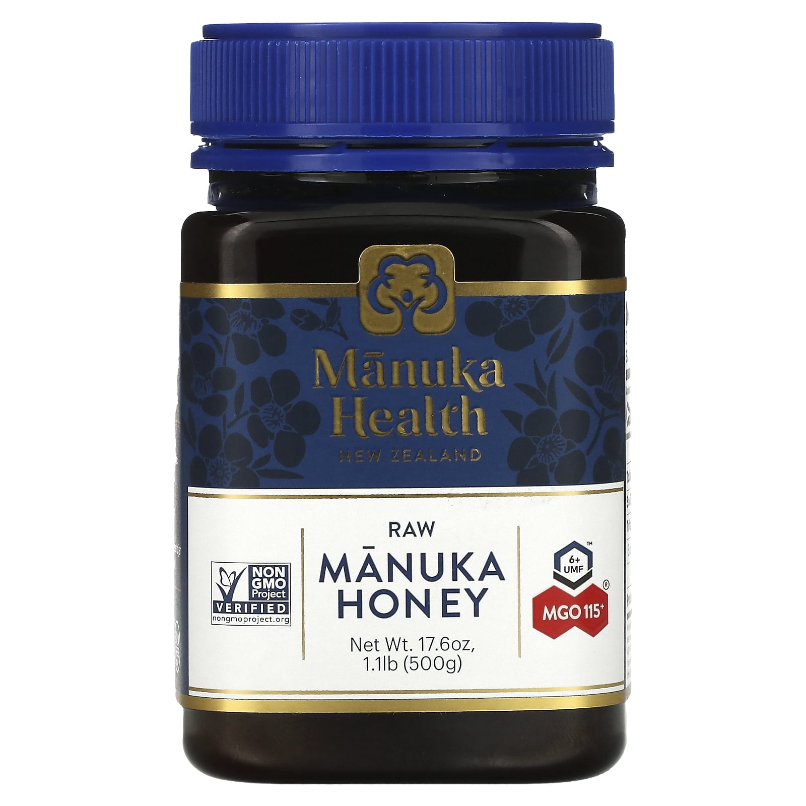 Manuka Health UMF  6+/MGO115+ Manuka Honey Natural Supplement 17.6oz, Allergens Not Contained