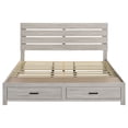 thumbnail image 5 of Brantford Wood Eastern King Storage Panel Bed Coastal White, 5 of 10