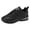 Black, variant on Women's Breathable Lace Up Sneakers, Athletic Casual Walking Shoes for All-Day Comfort
