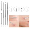 thumbnail image 2 of Kit de herramientas para reventar espinillas, 9 piezas de herramientas para eliminar puntos negros con pinzas, herramienta profesional para extraer espinillas y acné de 16 cabezales, 2 of 5