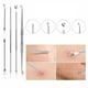 thumbnail image 3 of Blackhead Remover, 9 PCS Pimple Popper ，Stainless Steel Pimple Extractor Blackhead Removal Tool Risk Free Treatment for Blemish, 3 of 5