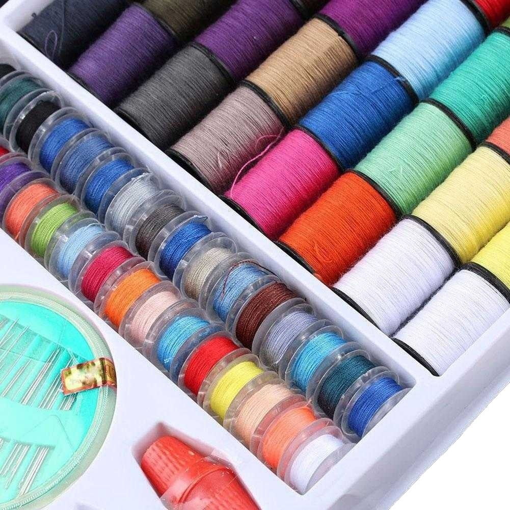 Sewing Thread Set 64pcs Spools Assorted Colors Sewing Kit Multi