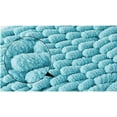 thumbnail image 2 of 2Pcs Fuzzy Ball Hand Towel, Soft, High Absorbent, Microfiber, for Instant Drying of Hands, for Home,Kitchen,Bathroom, Washstand, Powder Room Gadgets (Blue), 2 of 7