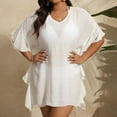thumbnail image 6 of UAYOTSE Bathing Suit Cover Ups for Women Elegant Solid Color Swimsuit Cover Up Wrap Waist Beach Swimwear Coverup,Sizes XXL, 6 of 9