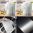 thumbnail image 6 of Titanium Cutting Board,small size Double Sided Antibacterial Food Grade Board, Non-Porous & Odor Resistant, Easy Clean Kitchen Board, Professional Kitchen（SU304), 6 of 7