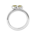 thumbnail image 2 of Gem & Harmony 2/5 Carat (Ctw) Citrine Twin Heart Ring in Sterling Silver for Women, 2 of 5