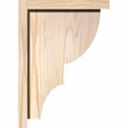 thumbnail image 3 of 7 1/2"W x 10"D x 14"H Ridgewood Smooth Corbel w/Backplate, Douglas Fir, 3 of 9