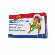 Homeware Multicolor Wooden Farm Theme Rocking Chair for Kids