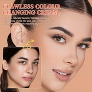 TLM Colour Changing Foundation,Flawless Moisturizing Color Changing Foundation Makeup for Women Girls 30ml,Natural,Long-lasting & Non-greasy,2 Pack