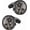 Black, variant on Men's Cufflinks - Watch Movement Design, Brass Cuff Links for Men Steampunk Gear Design - Box Included