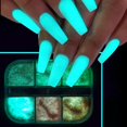 thumbnail image 3 of Brillo En La Oscuridad Reflectante Lentejuelas Para Uñas Holográfico Azúcar Luminoso Conjunto De Polvo De Neón Pigmento Decoración, 3 of 4