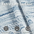 thumbnail image 2 of VUNATE 2.6'x8' Runner Rugs for Hallway Machine Washable Runner Boho Moroccan Area Rug Runner Soft Neutral Geometric Bohemian Carpet Distressed Rugs for Bedroom Bedside Laundry Kitchen Rug Blue, 2 of 5