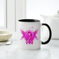 thumbnail image 6 of CafePress - Pink Ribbon Wings Mug - 11 oz Ceramic Mug - Novelty Coffee Tea Cup, 6 of 6