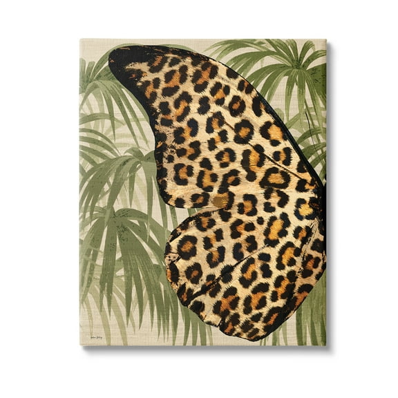 Stupell Industries Tropical Animal Pattern Wing Animals & Insects Painting Gallery Wrapped Canvas Art Print Wall Art, 16 x 20