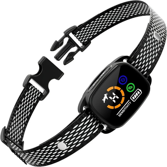 GASTROPOD Bark Collar for Small Dogs 5-15lbs,No Shock Small Dog Bark Collar,Rechargeable Shockless Smart Anti Barking Collar with 6 Adjustable Sensitivity Beep Vibration for Small Medium Dogs