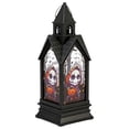 thumbnail image 2 of Halloween LED Decorative Lantern, Spooky Holiday Pattern Tabletop Ornament, Battery‑Powered Lamp for Porch Patio Indoor Home Party Decor, 2 of 9