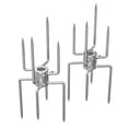 thumbnail image 1 of onlyfire Double Sided 4 Pronged Rotisserie Fork for Most Grills, Fits 5/16" Square Rotisserie Spit Rods, 2 PCS, 1 of 7