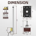 thumbnail image 2 of Bamboohart 12V Linear Actuator  4" Actuator 14 mm/s High Speed Linear Actuator Waterproof 1000N/220lbs Stroke with Reverse Polarity Switch Controller, 2 of 6