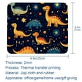thumbnail image 5 of Starry Dinosaur 8.3x9.8 Inch Square Desk Mat with Non-Slip Rubber Bottom for Office and Gaming – Printed Mouse Mat, Desk Mat, Gaming Mouse Pad, 5 of 6
