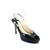Pre-owned|Jimmy Choo Womens Open Toe Patent Leather High Heel Slingbacks Black Size 40