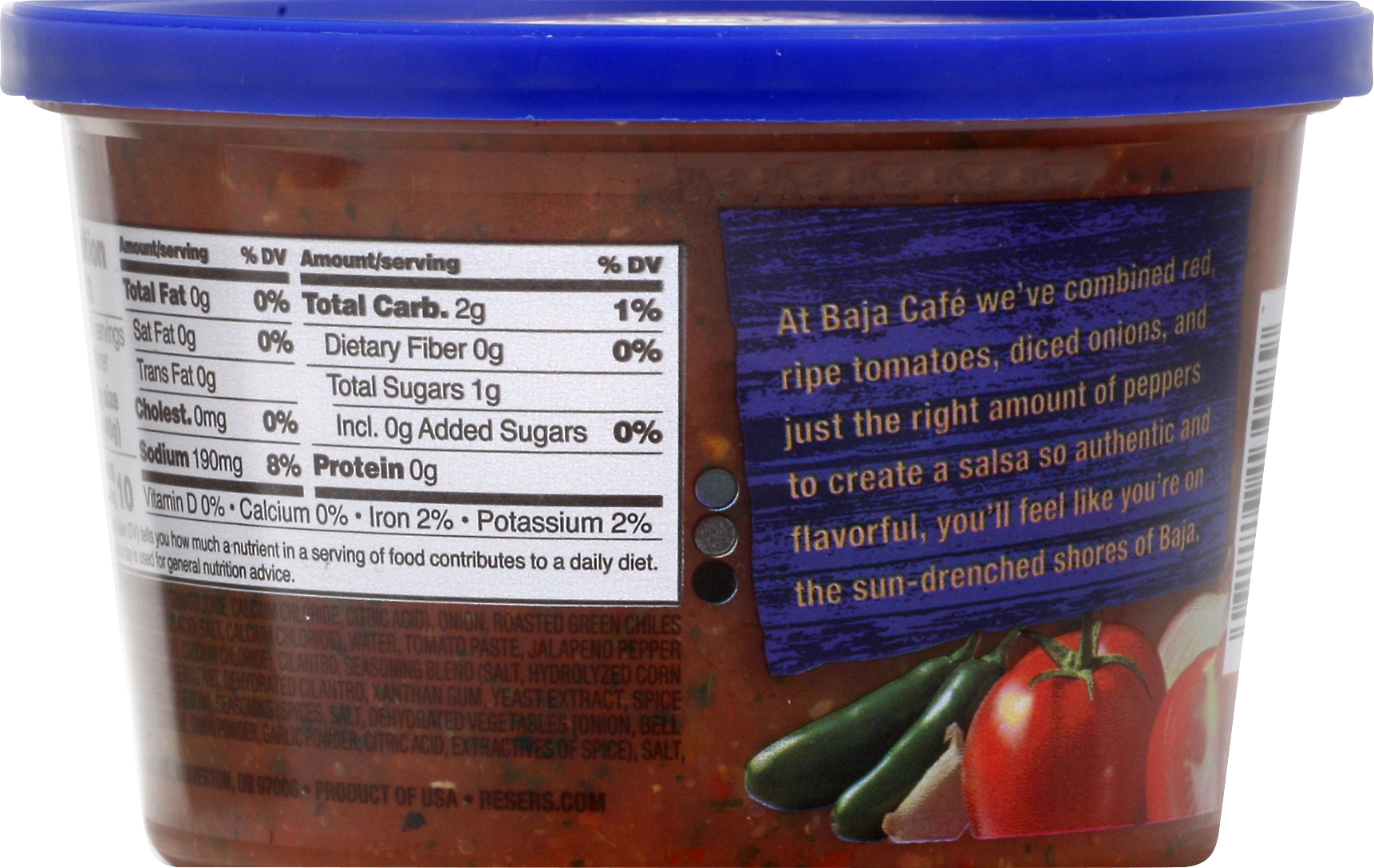 Reser's Baja Cafe Medium Restaurant Style Salsa, 16 oz Tub (Refrigerated)