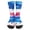 Light Blue, variant on Patriotic Swirl Star Compression Socks with Red White Blue Design and Calf Support, Awesome For Fourth Of July Parades Memorial Day Gatherings Wine