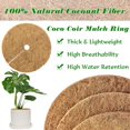 thumbnail image 7 of Coconut Fiber Mulch Ring Tree Protector Mat 11.8 Inch Natural Coir for Indoor Outdoor Pots Soil Cover Weed Prevention, 7 of 7