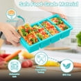 thumbnail image 3 of Silicone Freezer Tray 4Color Meal Prep & Food Storage, 3 of 7