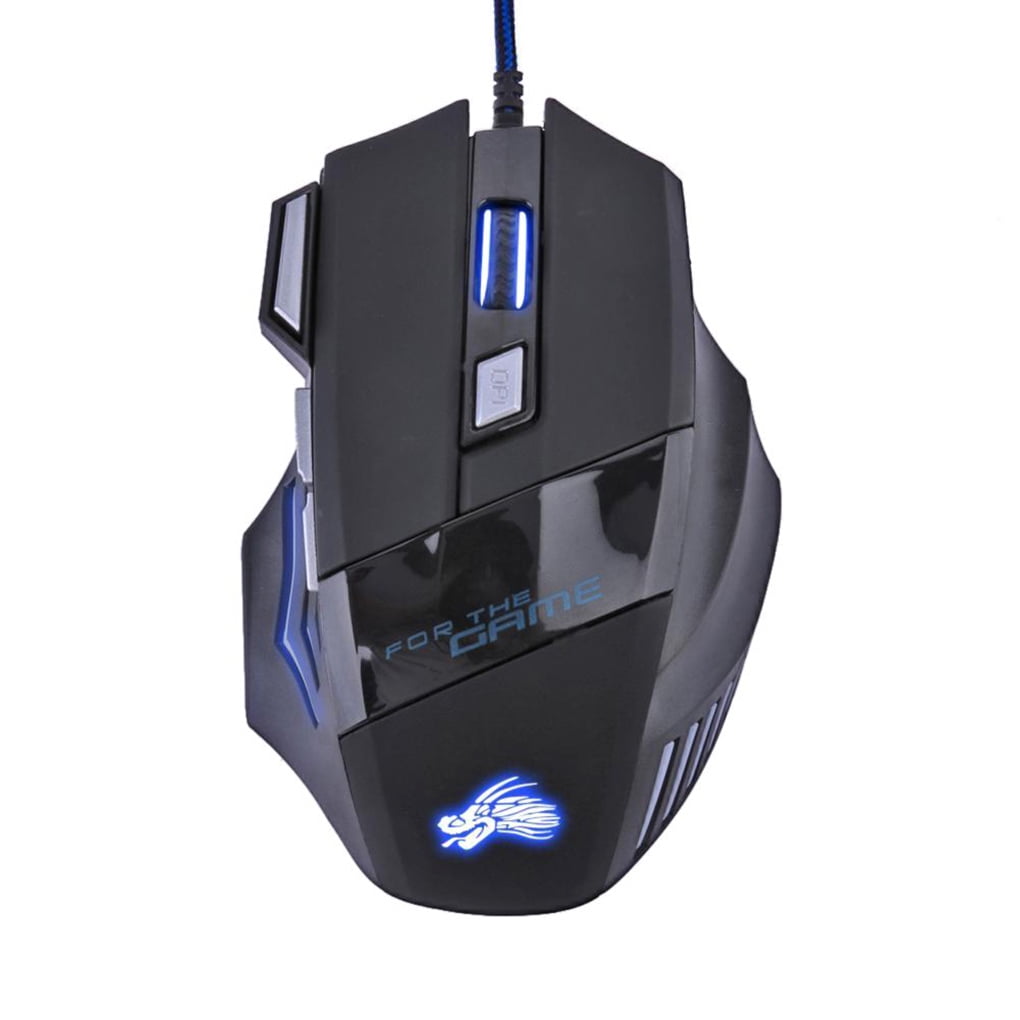 6 Buttons 5500dpi Optical USB Wired Gaming Mouse LED Backlight for PC Computer 