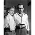 thumbnail image 2 of Unknown 12x14 Black Ornate Wood Framed with Double Matting Museum Art Print Titled - Lauren Bacall and Humphrey Bogart in Key Largo 1948, 2 of 4