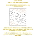 Quilting Pantographs Pattern Paper Roll - for Longarm Quilting Machines ...