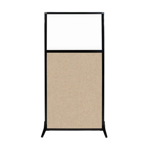 Work Station Screen - W/ Window - Fabric