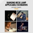 thumbnail image 6 of Portable Hanging Neck LED Reading Lamp | Flexible Wearable Book Light | USB Rechargeable | Adjustable Brightness | 3 Color Temperatures | 1000mAh Battery | 1 Pack, 6 of 9