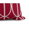 thumbnail image 2 of Simply Daisy, 20" x 20" Ovals Go 'Round, Geometric Print Outdoor Pillow, Pink/Fushcia, 2 of 2