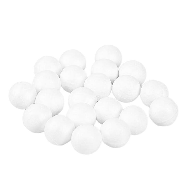 24 Pack 3 Inch Foam Balls for Crafts, Smooth Polystyrene Spheres for DIY  Decorations, Classroom Projects