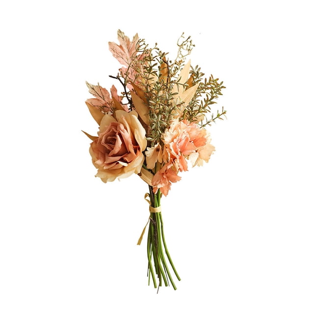 Ramo falso de tela Naiovety decoración simulación rosa champán HA084205-01