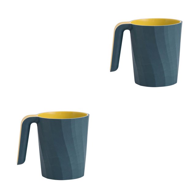 Billuyoard Vaso de plástico para cepillo de dientes, vaso de baño, artículos de tocador de viaje, taza de lavado, accesorios de baño Type2 NO2