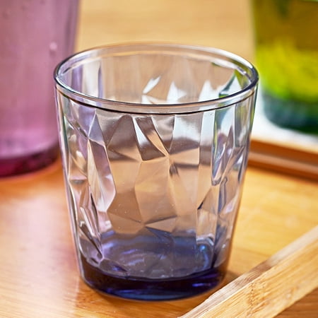 

Yesbay 210ml Water Cup Ergonomics Anti-Slip Drinking Juice Tea Milk Beer Transparent Cups for Home Use