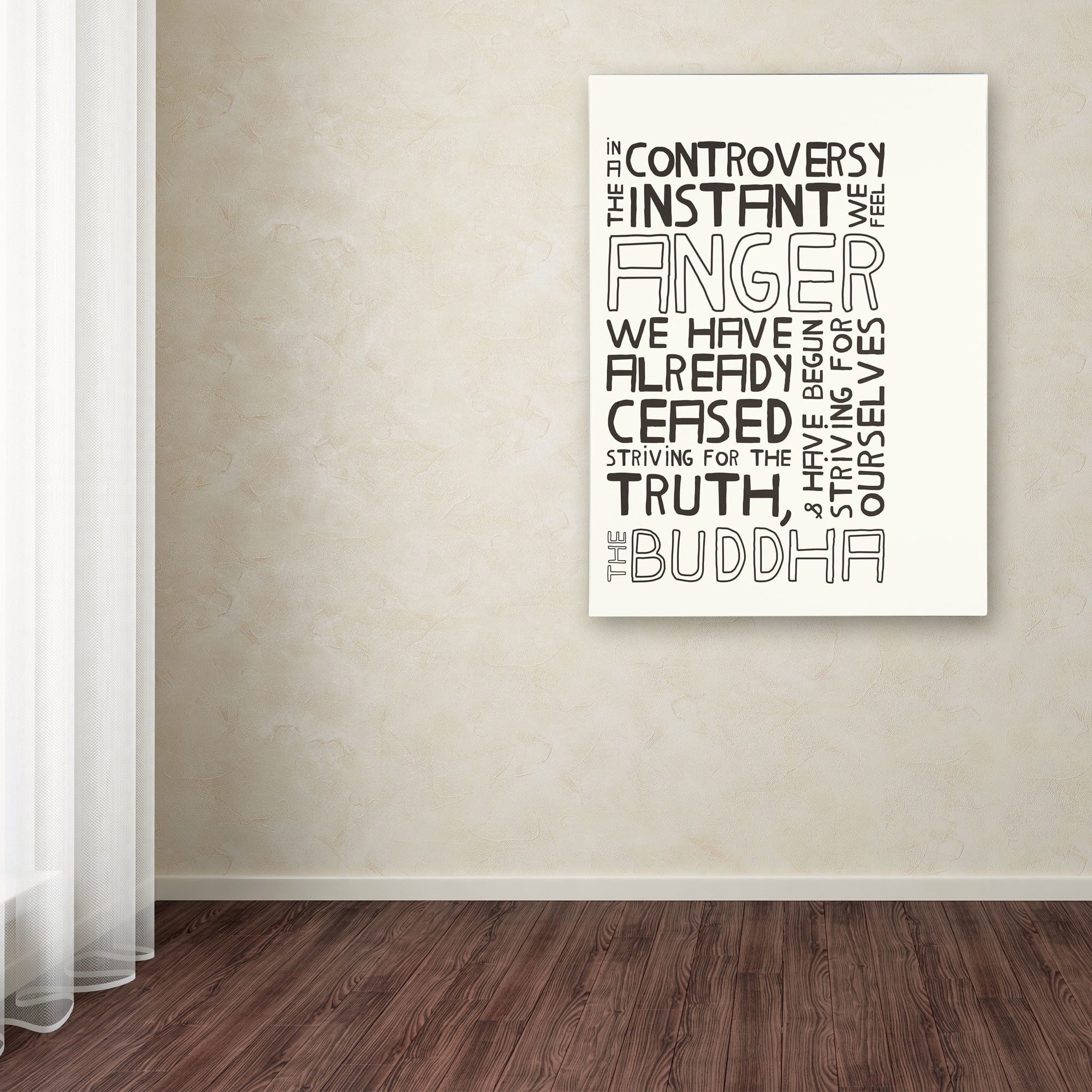 Trademark Fine Art 'Anger in Controversy II' 35' x 47' Canvas Art