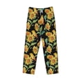 thumbnail image 6 of Uemuo Sunflowers And Bird Pattern Men's Wide Leg Palazzo Lounge Pants with Pockets Light Weight Loose Comfy Casual Pajama Pants-Medium, 6 of 9