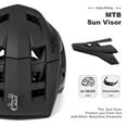 thumbnail image 6 of BATFOX Mountain Bike Helmet for Adults Men Women MTB Cycling Helmet with Removable Visor (22.4-23.6in, Black, L), 6 of 9