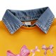 thumbnail image 4 of Conjunto de sudadera de manga larga con cuello vuelto para niños, estampado de patchwork, cuello redondo, manga larga y pantalones acampanados casuales con cintura elástica, conjunto relajado, conjunt, 4 of 8