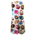 thumbnail image 5 of HomeGardon Sleeveless Dress for Women Women's Boho Floral Printed Dress Summer Sleeveless Tshirt Beach Mini Dresses, 5 of 5