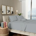 thumbnail image 3 of Aireolux 800 Thread Count 100% Cotton Supima, Wrinkle Resistant, Soft & Cozy, Sateen Sheet Set Queen Light Gray, 3 of 9