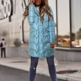 thumbnail image 2 of Vedolay Parka Jackets Coat for Women Winter Coats Single Long Coat Blue,L, 2 of 4