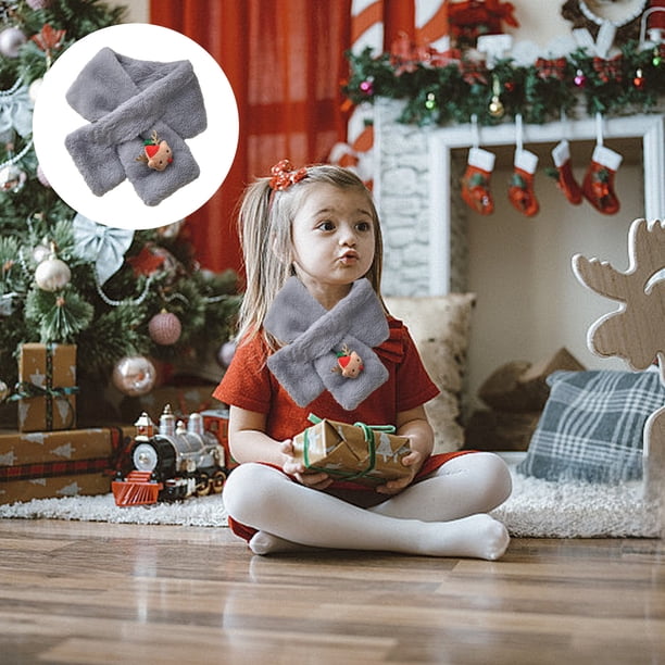 Adornos navideños, regalos navideños, bufanda de cuello gruesa de Navidad, bufanda de invierno para mujer, bufanda de cuello cálida para clima frío.