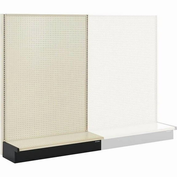 Global Industrial 243456 Gondola Shelving Single Sided Wall Starter, 48 W x 19 D x 84 H in. - Beige