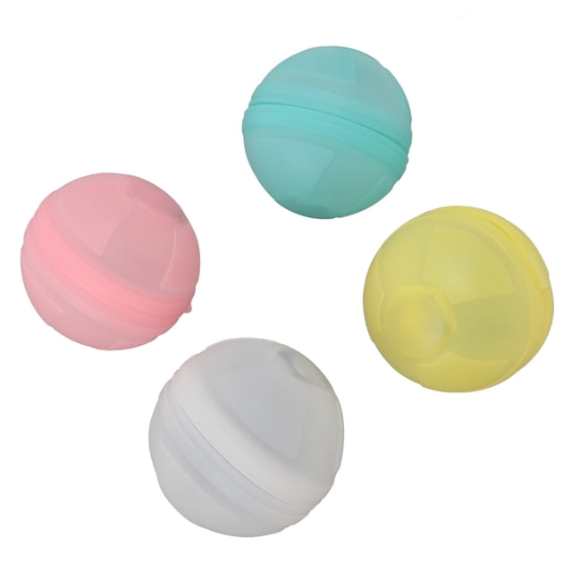 Agua 4 Paquete Globos de Agua Reutilizables Relleno Rápido Silicona Piscina Luminosa Playa Juegos de Agua de Agua para la Playa de la Piscina