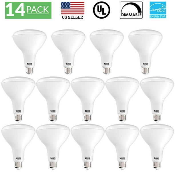 Sunco Lighting 14 Pack BR40 Dimmable Flood LED Light Bulb 17W 3000K